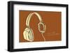 Lunastrella Headphones-John Golden-Framed Art Print