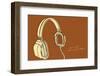 Lunastrella Headphones-John Golden-Framed Art Print