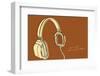 Lunastrella Headphones-John Golden-Framed Art Print