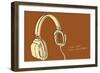 Lunastrella Headphones-John Golden-Framed Art Print