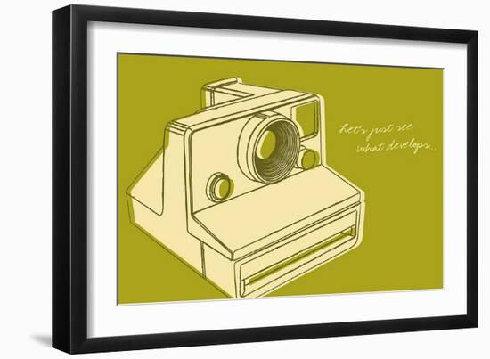 Lunastrella Instant Camera-John Golden-Framed Art Print