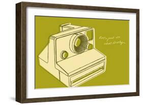 Lunastrella Instant Camera-John Golden-Framed Art Print