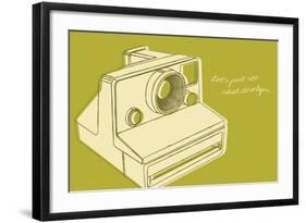 Lunastrella Instant Camera-John W^ Golden-Framed Art Print