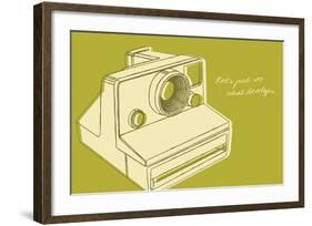 Lunastrella Instant Camera-John W^ Golden-Framed Art Print