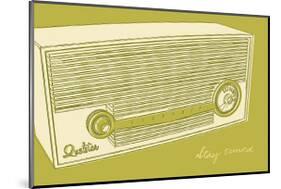 Lunastrella Radio-John Golden-Mounted Giclee Print