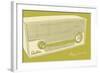 Lunastrella Radio-John W^ Golden-Framed Art Print