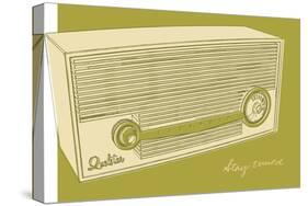 Lunastrella Radio-John W Golden-Stretched Canvas