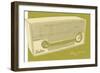 Lunastrella Radio-John W Golden-Framed Giclee Print