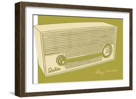 Lunastrella Radio-John W Golden-Framed Giclee Print