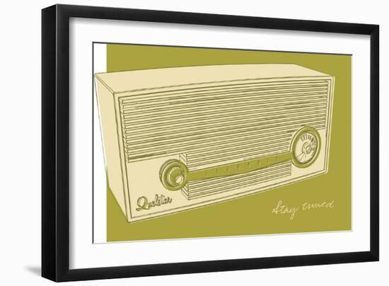 Lunastrella Radio-John W Golden-Framed Giclee Print