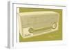Lunastrella Radio-John W Golden-Framed Giclee Print