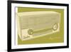 Lunastrella Radio-John W Golden-Framed Giclee Print