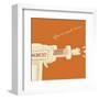 Lunastrella Raygun No. 1 (square)-John W^ Golden-Framed Art Print