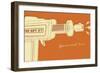 Lunastrella Raygun No. 1-John W Golden-Framed Giclee Print