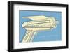 Lunastrella Raygun No. 2-John W^ Golden-Framed Art Print