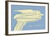 Lunastrella Raygun No. 2-John W^ Golden-Framed Art Print