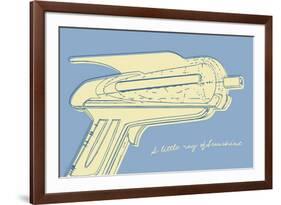 Lunastrella Raygun No. 2-John W^ Golden-Framed Art Print