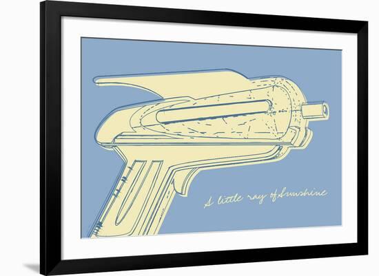 Lunastrella Raygun No. 2-John W^ Golden-Framed Art Print