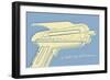 Lunastrella Raygun No. 2-John W Golden-Framed Giclee Print