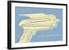 Lunastrella Raygun No. 2-John W Golden-Framed Giclee Print