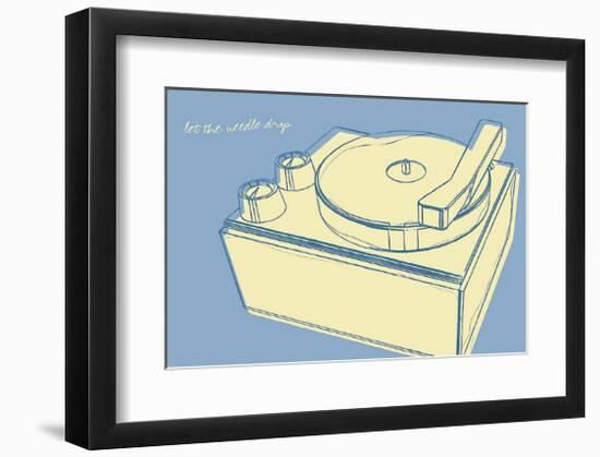 Lunastrella Record Player-John Golden-Framed Giclee Print