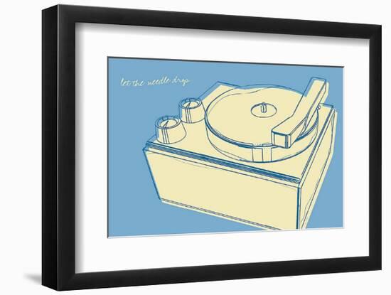 Lunastrella Record Player-John Golden-Framed Art Print