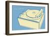 Lunastrella Record Player-John Golden-Framed Art Print