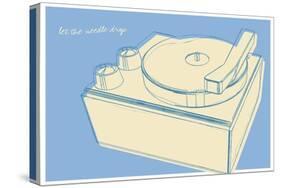 Lunastrella Record Player-John W Golden-Stretched Canvas