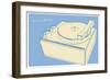 Lunastrella Record Player-John W Golden-Framed Giclee Print