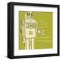 Lunastrella Robot No. 1 (square)-John W^ Golden-Framed Art Print