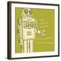 Lunastrella Robot No. 1 (square)-John W^ Golden-Framed Art Print