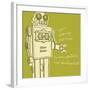 Lunastrella Robot No. 1 (square)-John W^ Golden-Framed Art Print