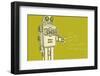 Lunastrella Robot No. 1-John W^ Golden-Framed Art Print