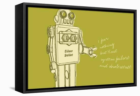 Lunastrella Robot No. 1-John W Golden-Framed Stretched Canvas