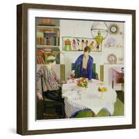 Lunch, 1918-Harold Harvey-Framed Giclee Print