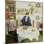 Lunch, 1918-Harold Harvey-Mounted Giclee Print