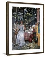 Lunch at Vasouy, 1901-Edouard Vuillard-Framed Giclee Print