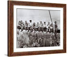 Lunch Atop a Skyscraper, c.1932-Charles C^ Ebbets-Framed Art Print