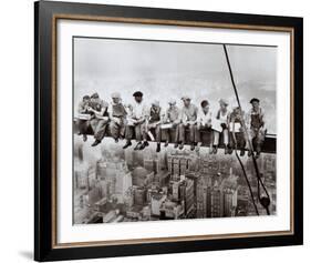 Lunch Atop a Skyscraper, c.1932-Charles C^ Ebbets-Framed Art Print