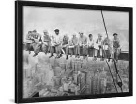 Lunch Atop a Skyscraper, c.1932-Charles C. Ebbets-Framed Art Print