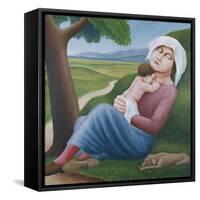 Lunch Break.1922-null-Framed Stretched Canvas