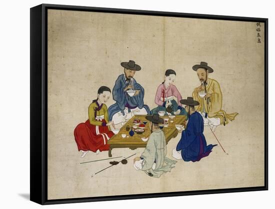 Lunch Break-Kim Junkeun-Framed Stretched Canvas