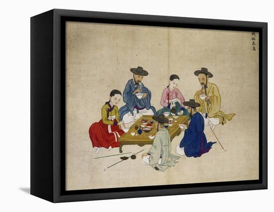 Lunch Break-Kim Junkeun-Framed Stretched Canvas