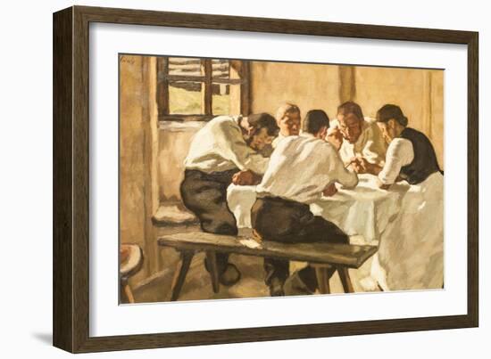 Lunch, C.1910-Albin Egger-lienz-Framed Giclee Print