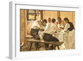 Lunch, C.1910-Albin Egger-lienz-Framed Giclee Print