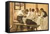 Lunch, C.1910-Albin Egger-lienz-Framed Stretched Canvas