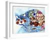 Lunch Cat-Oxana Zaika-Framed Giclee Print