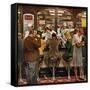 "Lunch Counter," October 12, 1946-John Falter-Framed Stretched Canvas