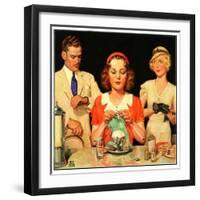 "Lunch Counter Wait,"August 1, 1934-Ralph P. Coleman-Framed Giclee Print