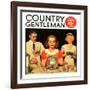 "Lunch Counter Wait," Country Gentleman Cover, August 1, 1934-Ralph P. Coleman-Framed Giclee Print